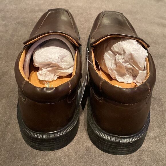 Men’s Deer Stags Greenpoint Dark Brown Shoes 902 Collection Size 11M NWT - Picture 4 of 9